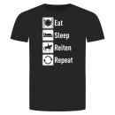 Eat Sleep Reiten Repeat T-Shirt