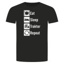 Eat Sleep Tractor Repeat T-Shirt