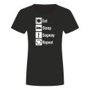 Eat Sleep Segway Repeat Damen T-Shirt