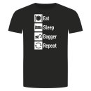 Eat Sleep Bagger Repeat T-Shirt
