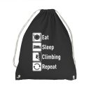 Eat Sleep Climbing Repeat Gym Sack