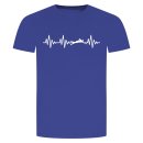 Herzschlag Schwimmen T-Shirt Blau M